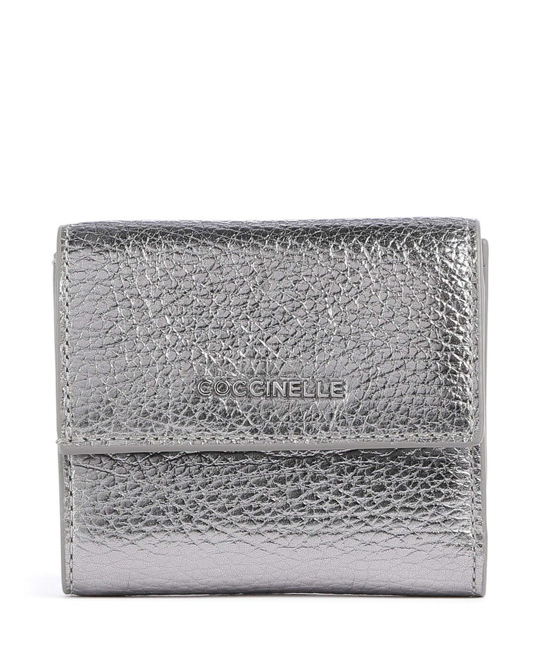 Coccinelle Metallic Soft RFID Wallet steel