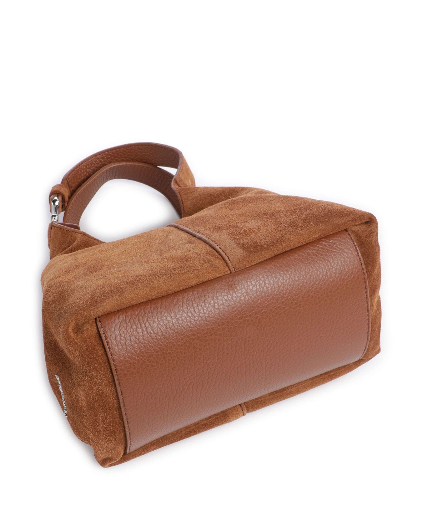 Coccinelle C-Easy Suede Handbag cognac