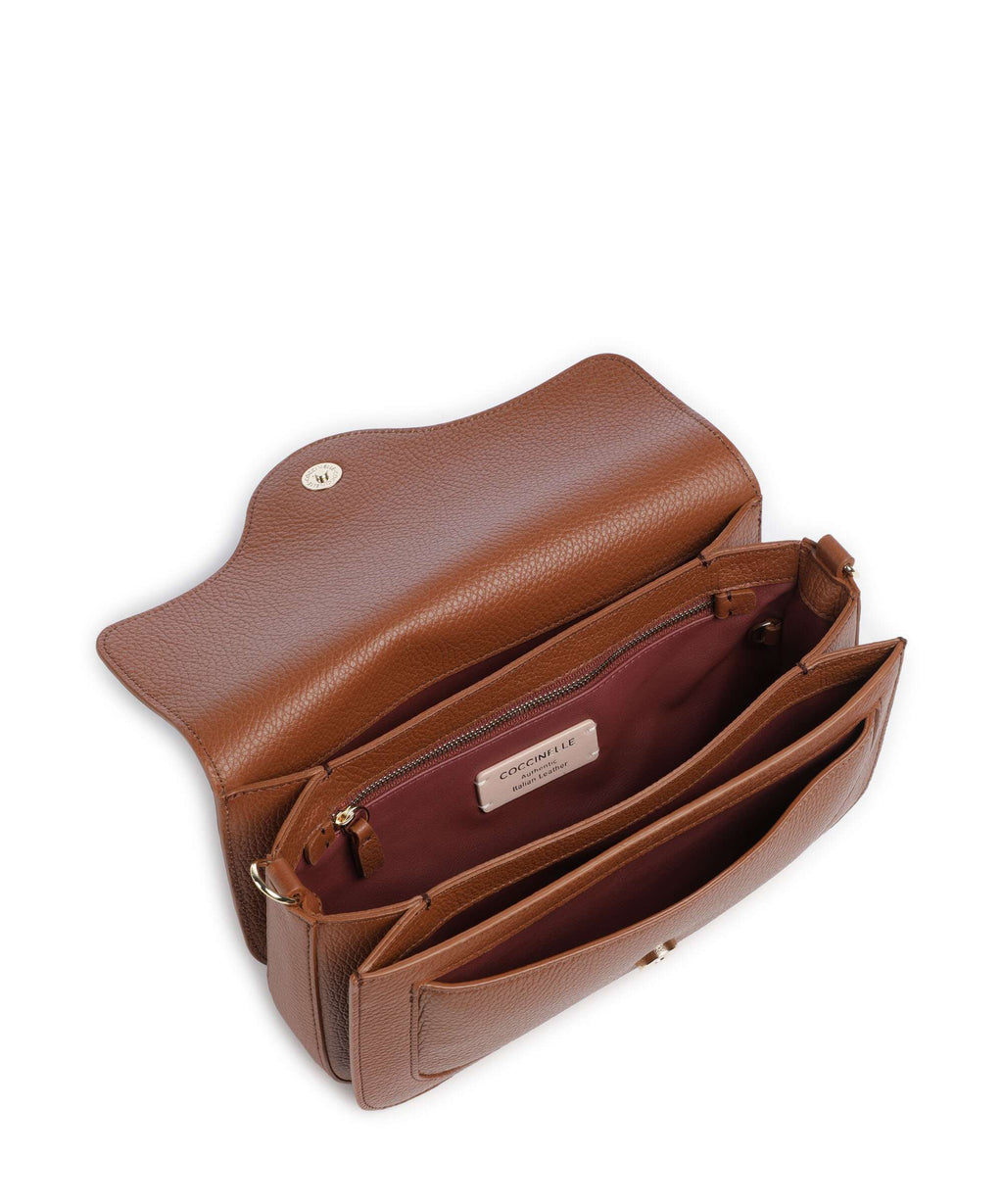 Coccinelle C-Me Crossbody bag cognac