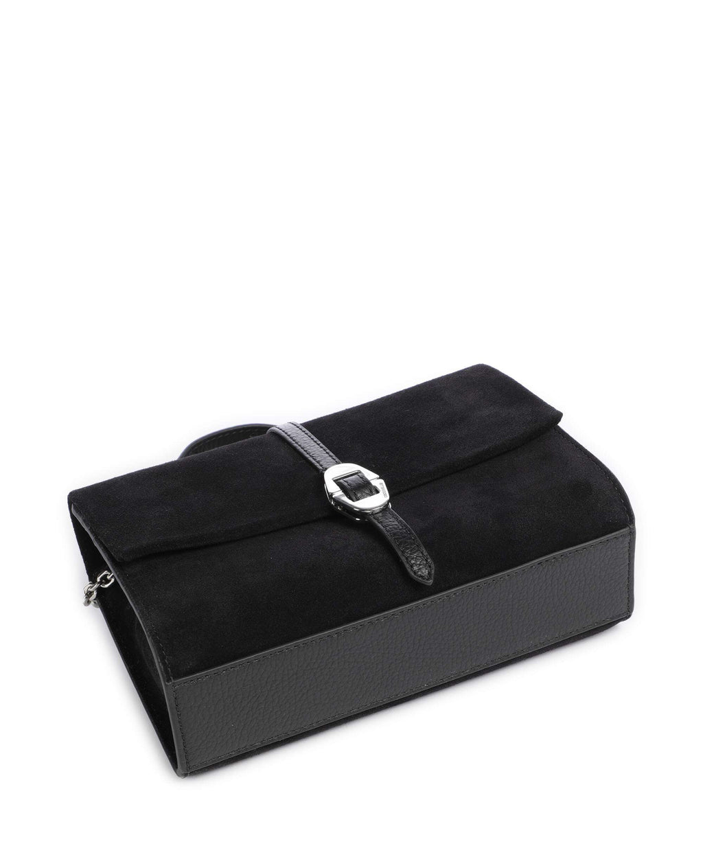 Coccinelle Dorian Suede Crossbody bag noir