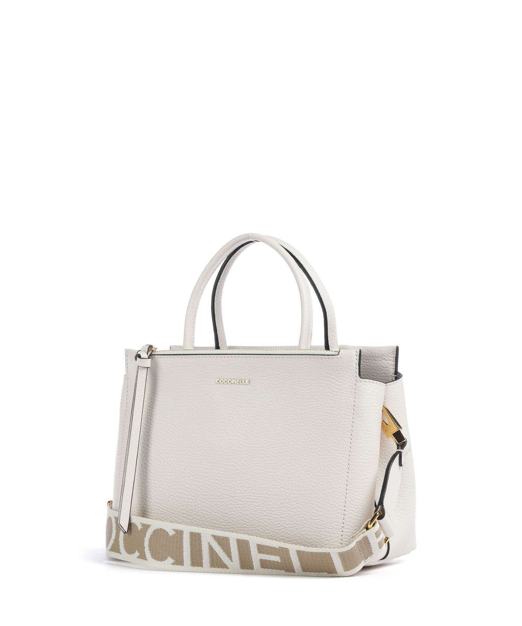 Coccinelle Arlettis Signature Handbag blanco