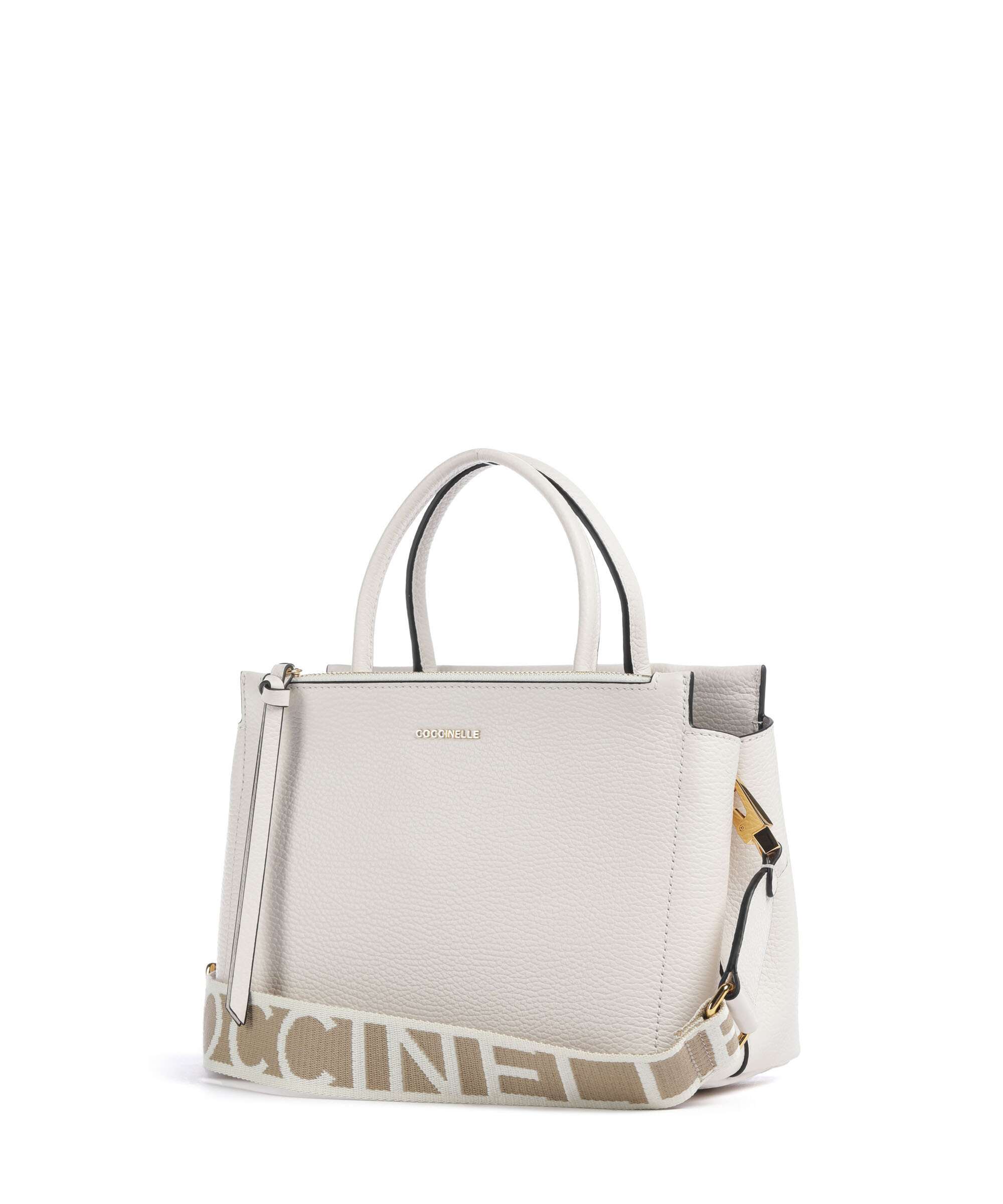 Coccinelle Arlettis Signature Handbag blanco