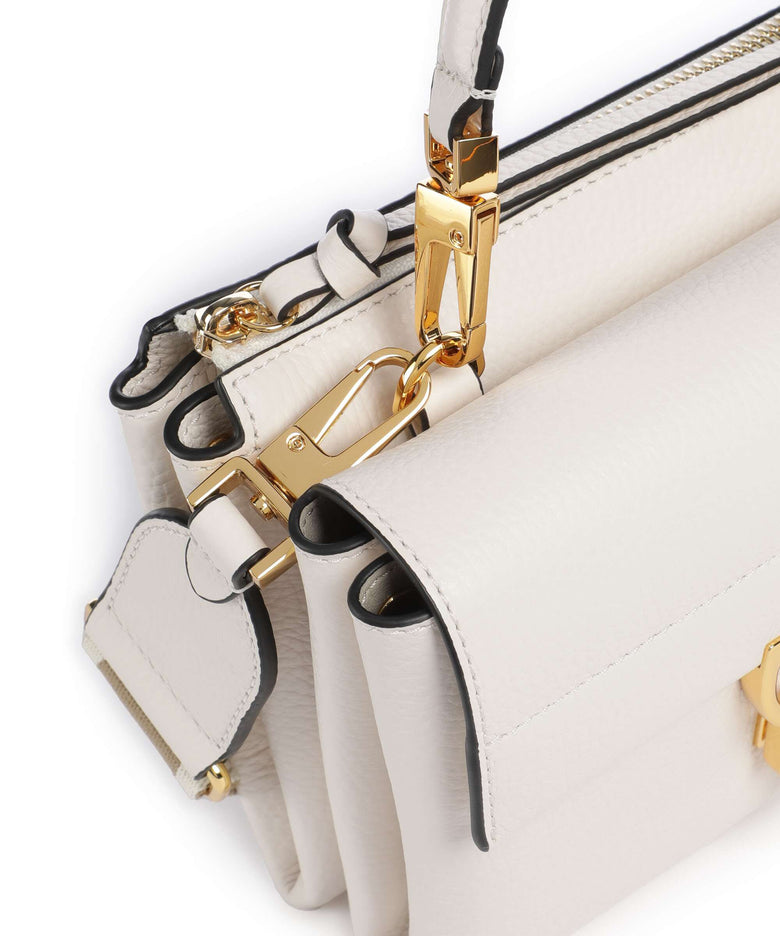 Coccinelle Arlettis Signature Crossbody bag blanco
