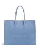 Coccinelle Myrtha Maxi Logo bolsa shopper azul