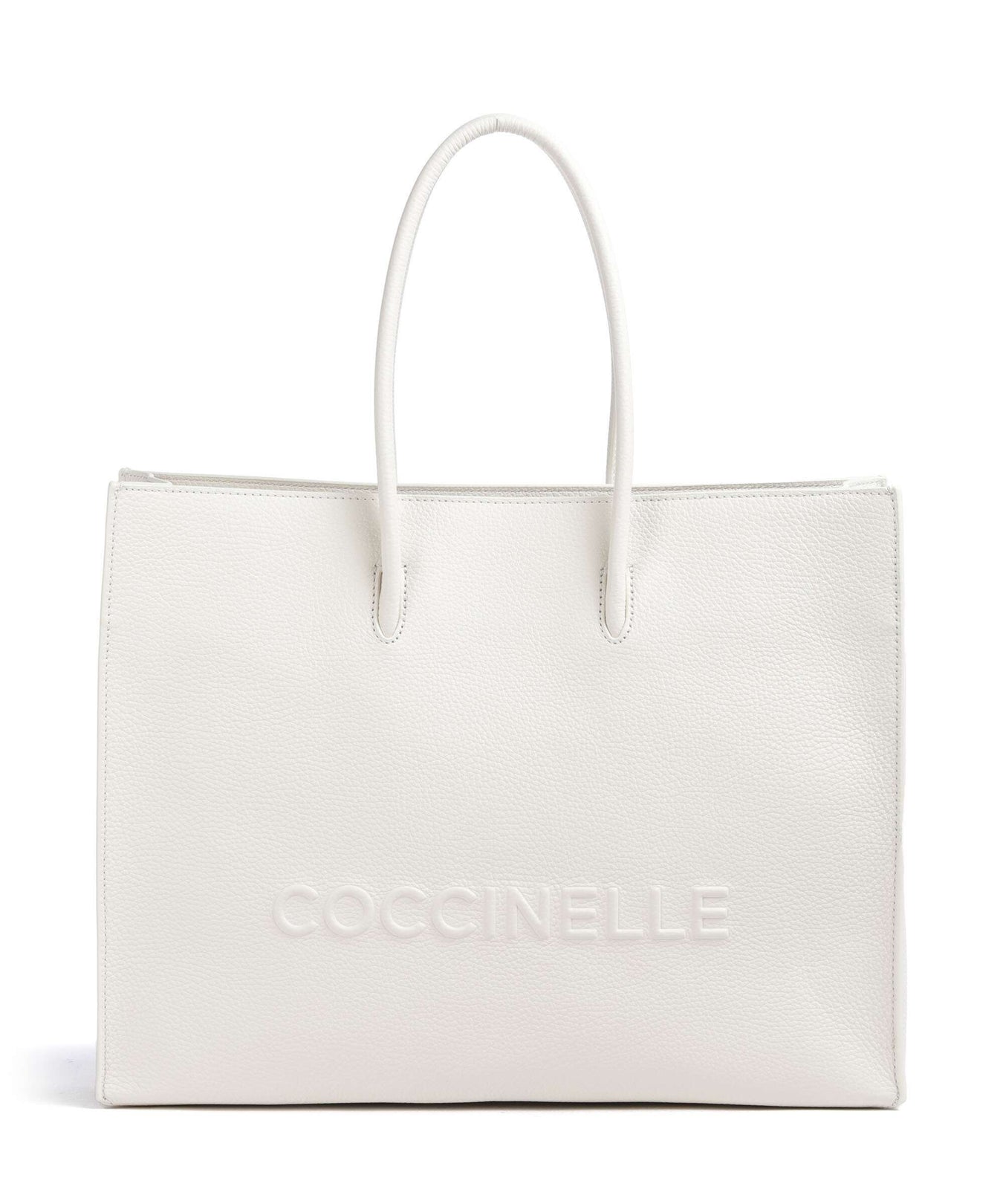 Coccinelle Myrtha Maxi Logo Tote bag blanco