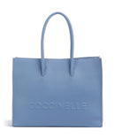 Coccinelle Myrtha Maxi Logo bolsa shopper azul