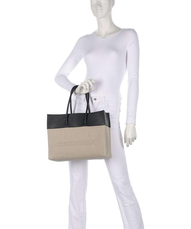 Coccinelle Myrtha Tote bag natural/noir
