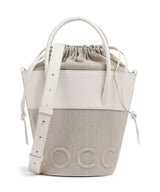 Coccinelle Myrtha Canvas Bucket bag natural/blanco