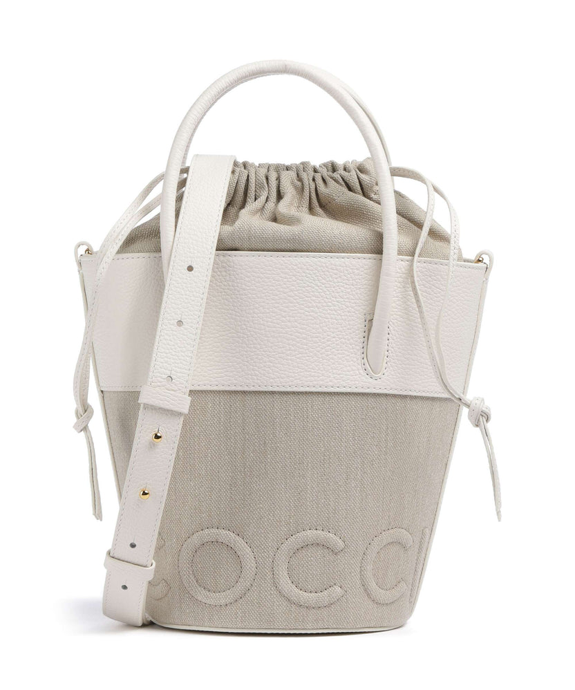Coccinelle Myrtha Canvas Bucket bag natural/blanco