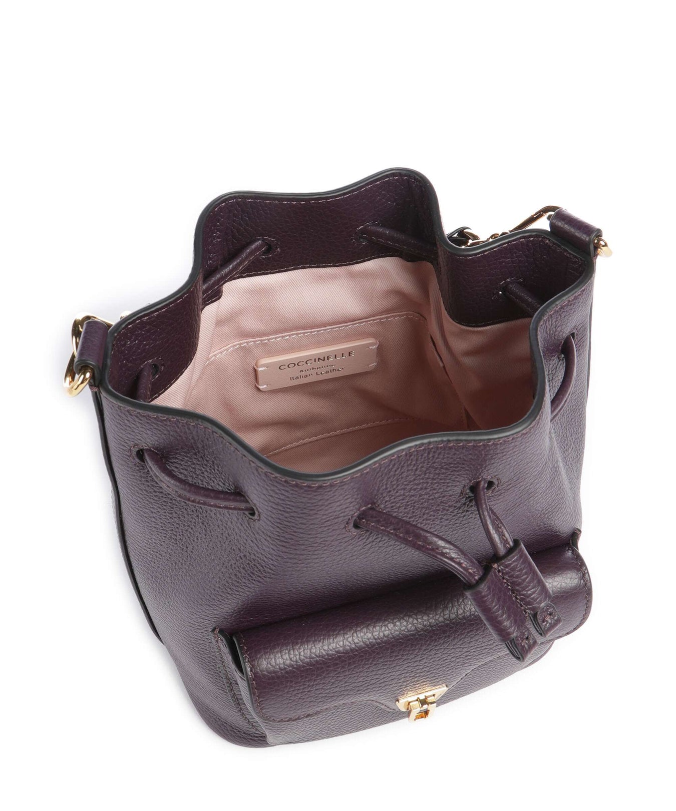 Coccinelle Beat Generation Bucket bag prune