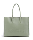 Coccinelle Myrtha Maxi Logo bolsa shopper greenery