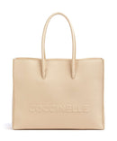 Coccinelle Myrtha Maxi Logo bolsa shopper betulla