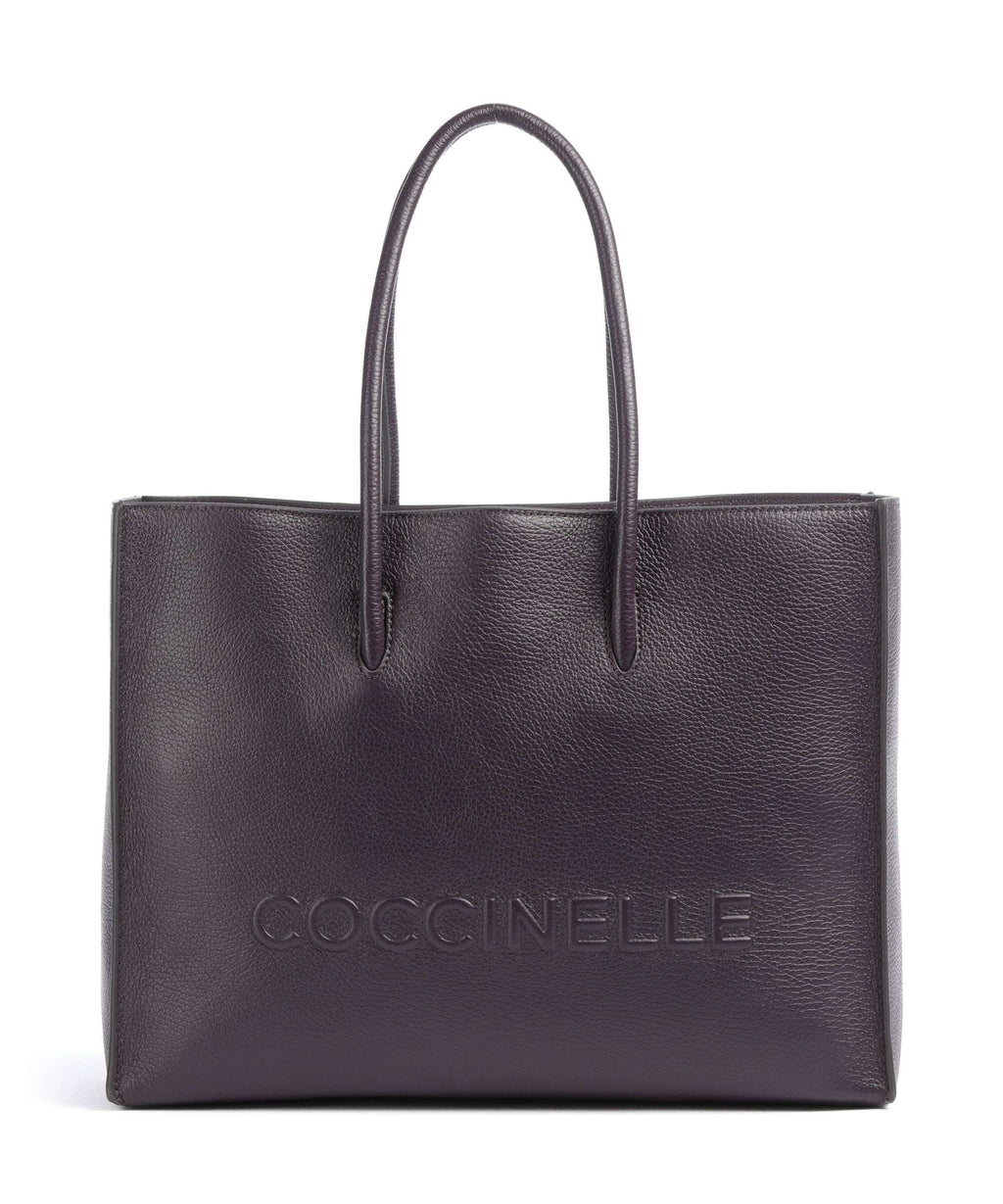 Coccinelle Myrtha Maxi Logo Tote bag prune