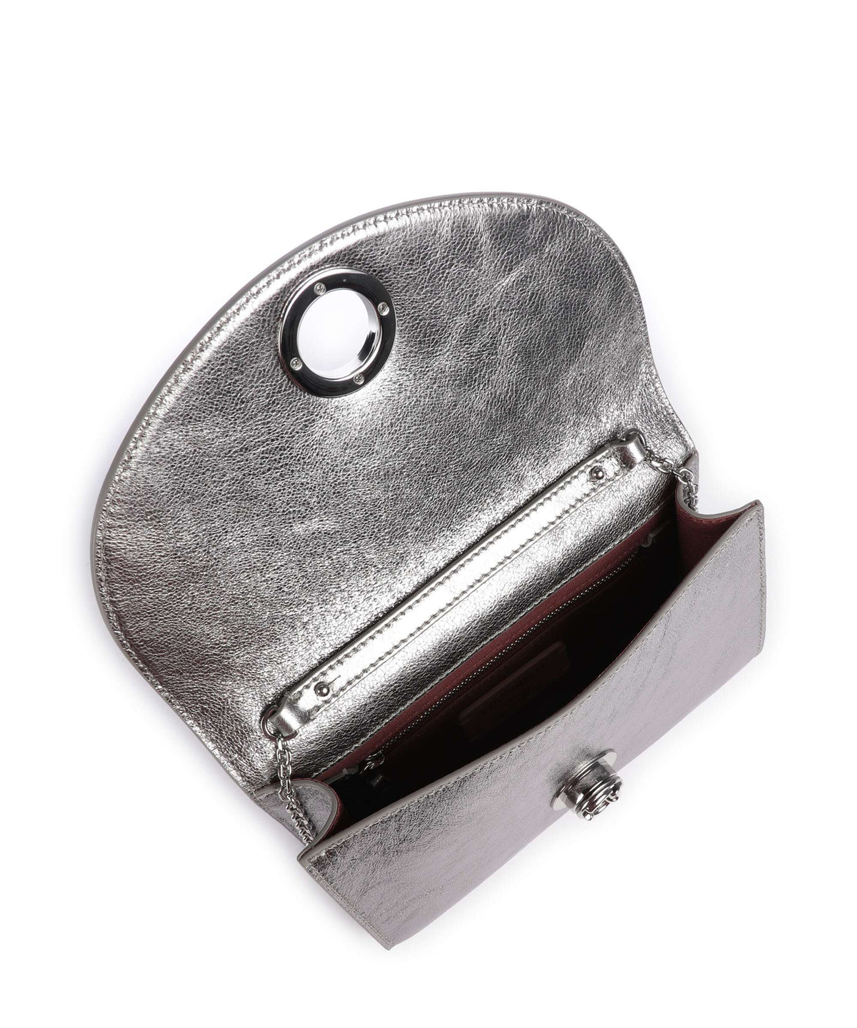 Coccinelle Nikla Smooth Crossbody bag steel