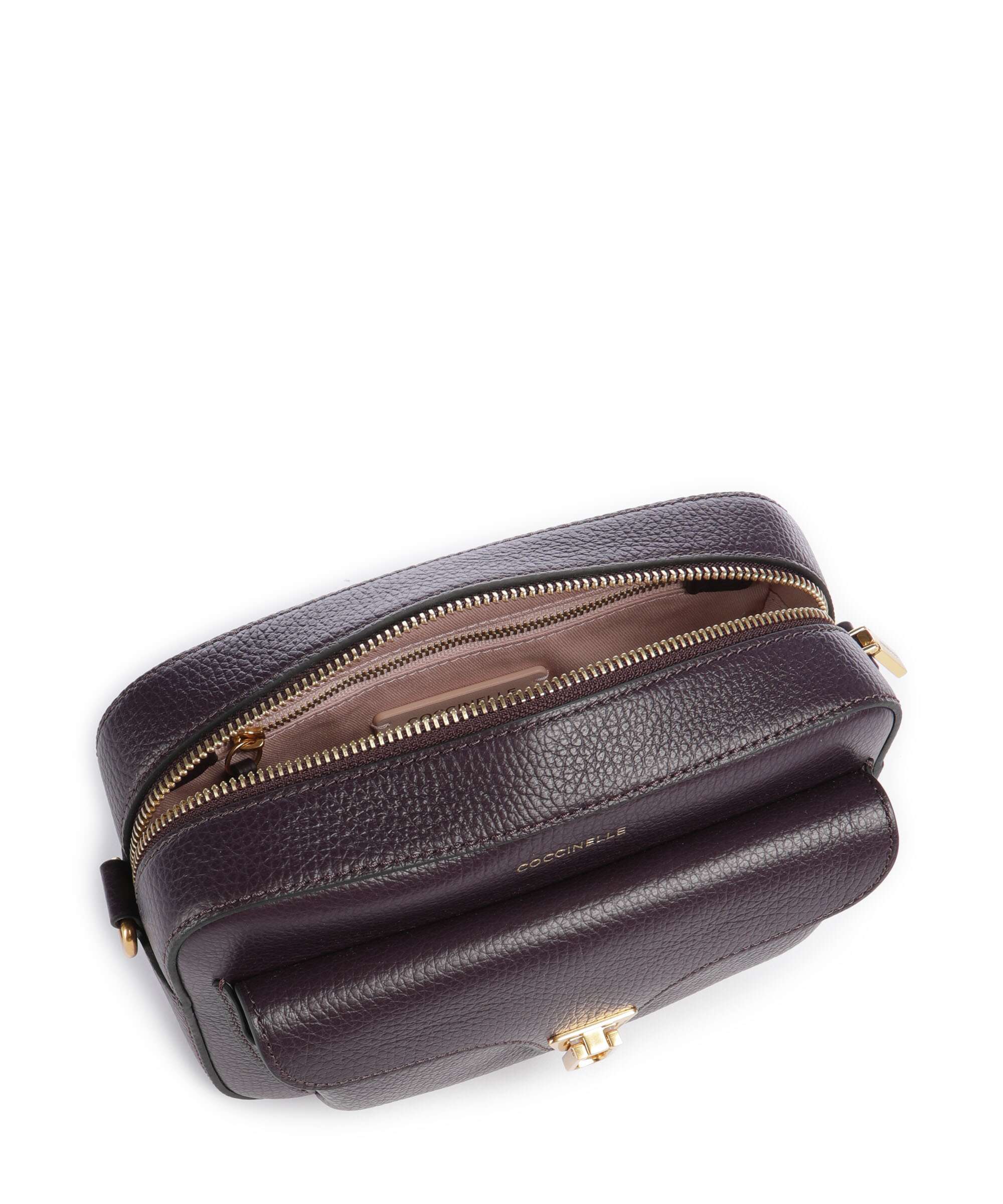 Coccinelle Beat Soft Ribbon Crossbody bag prune