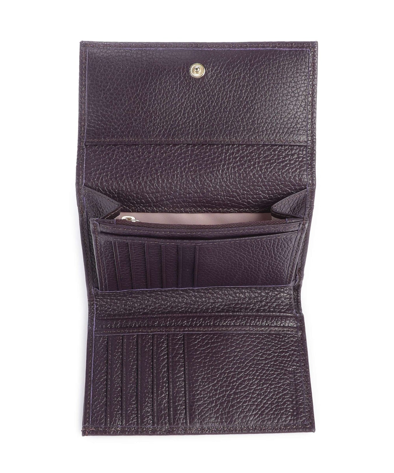 Coccinelle Metallic Soft RFID Wallet prune