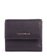 Coccinelle Metallic Soft RFID Bolsa prune