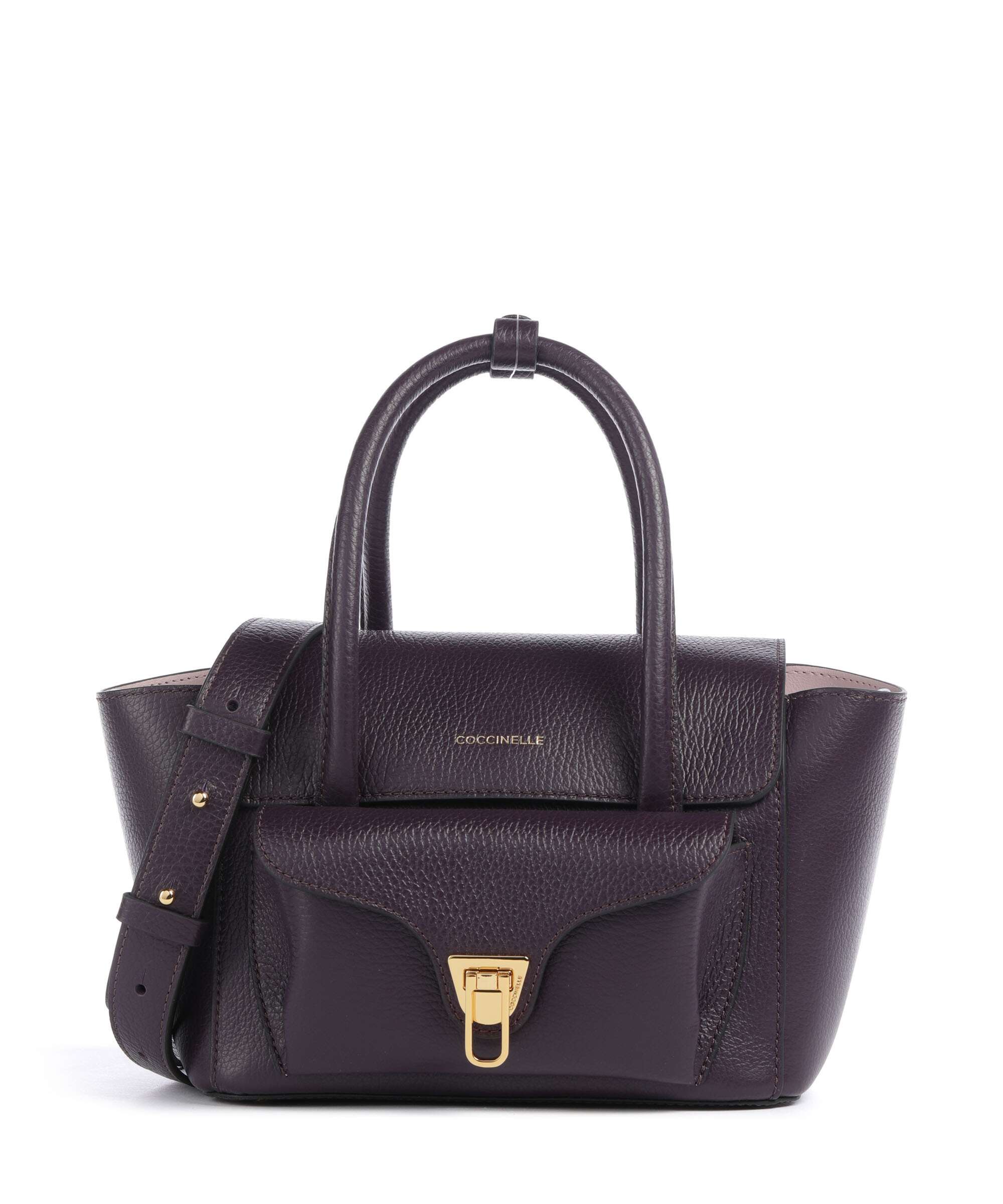 Coccinelle Beat Double Handbag prune