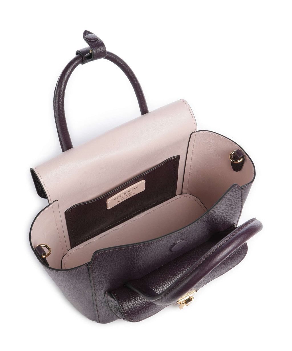 Coccinelle Beat Double Handbag prune