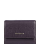 Coccinelle Metallic Soft RFID Bolsa prune