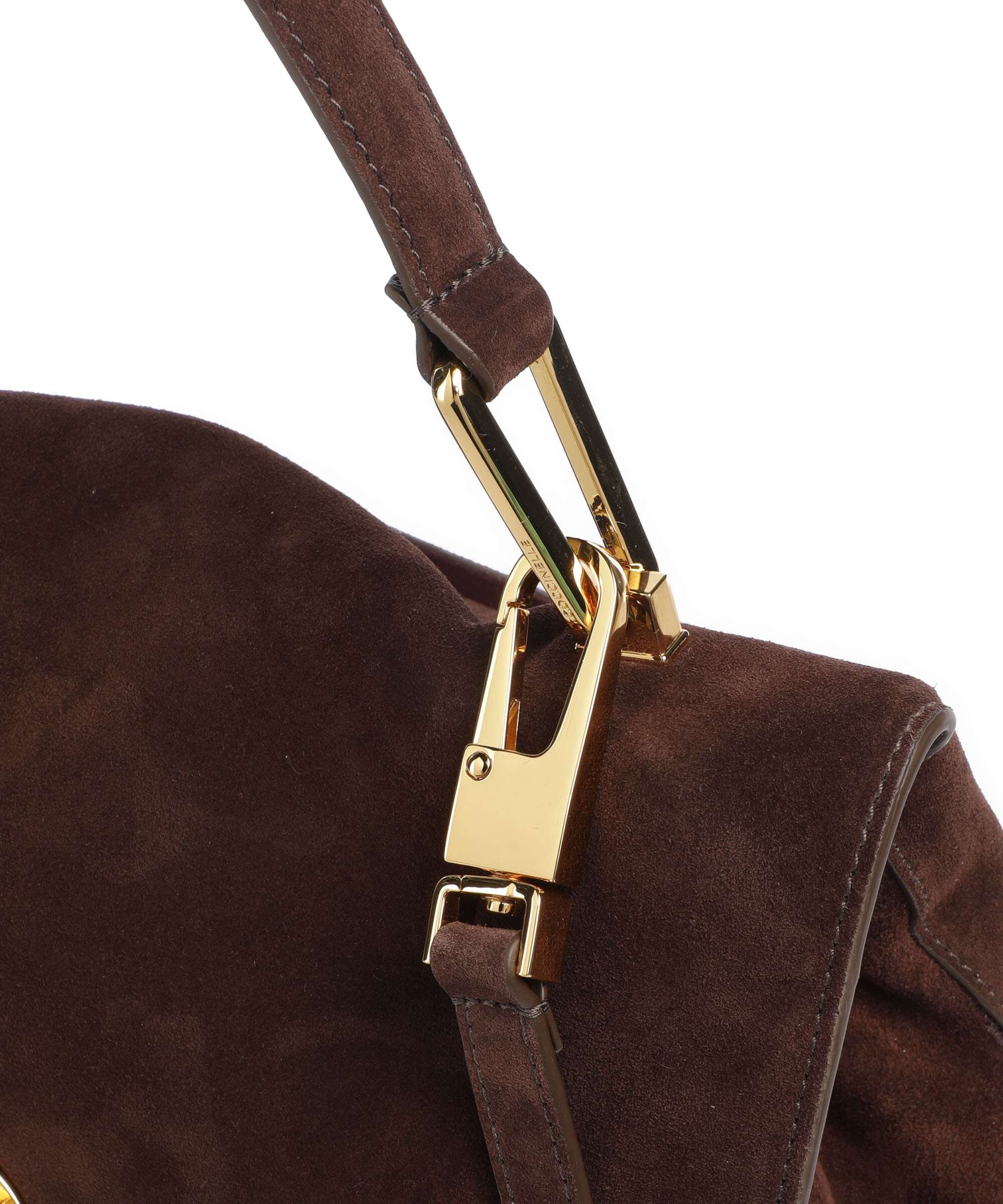 Coccinelle Liya Suede Handbag brunette