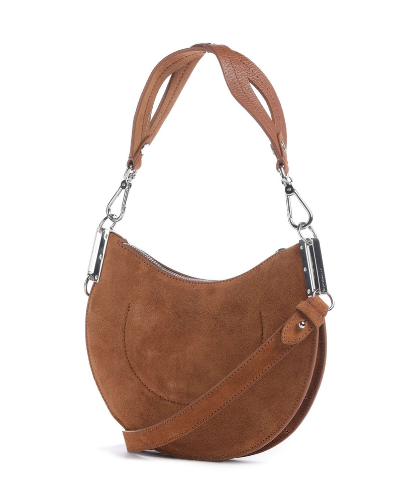 Coccinelle Sunup Suede Shoulder bag cognac
