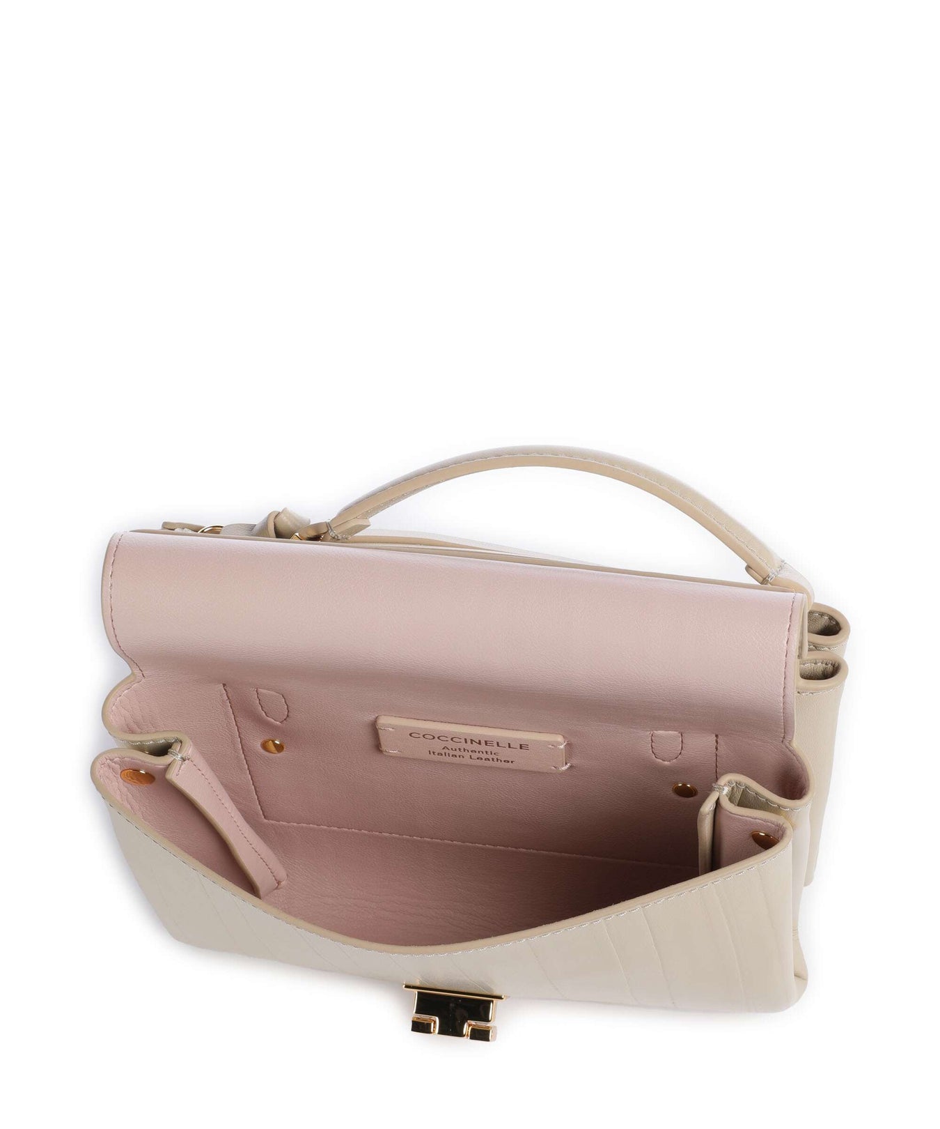 Coccinelle Arlettis Plisse Crossbody bag sandshell