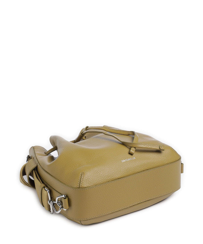 Coccinelle Gretel Ribbon Bucket bag seagrass