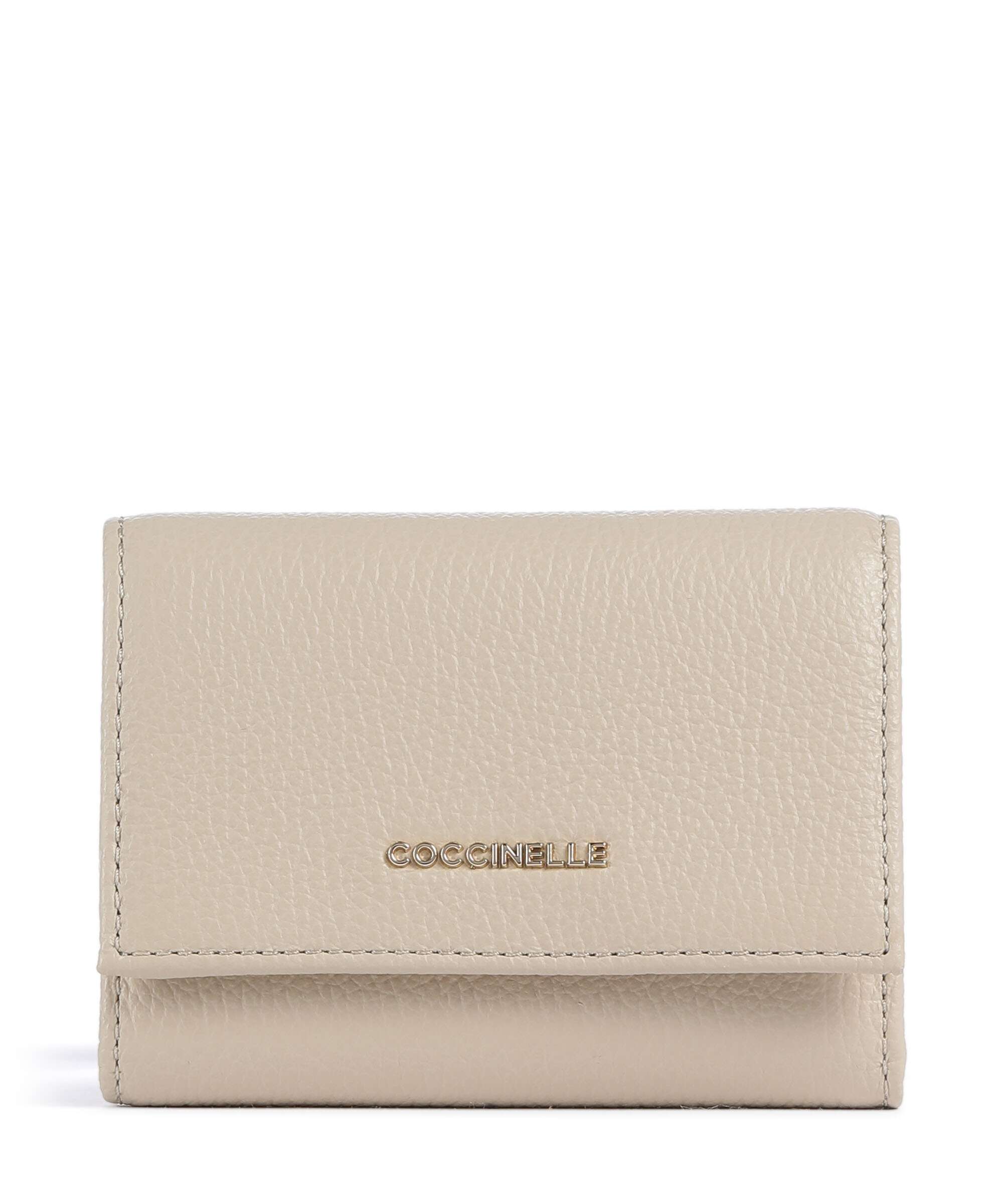 Coccinelle Metallic Soft Wallet sandshell
