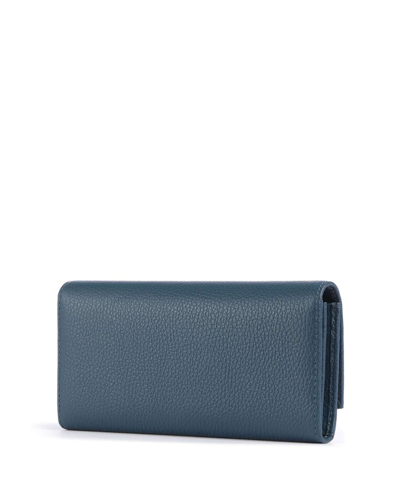 Coccinelle Metallic Soft RFID Wallet deep blue