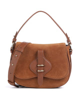 Coccinelle Mavery Suede Bolsa cognac