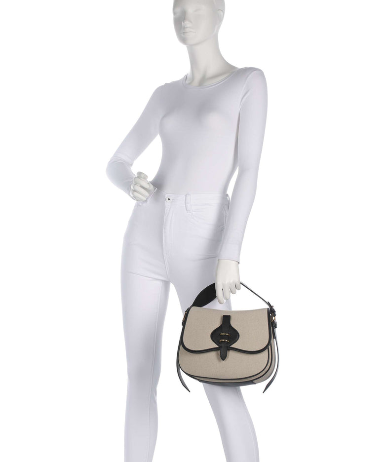 Coccinelle Mavery Canvas Handbag natural/noir