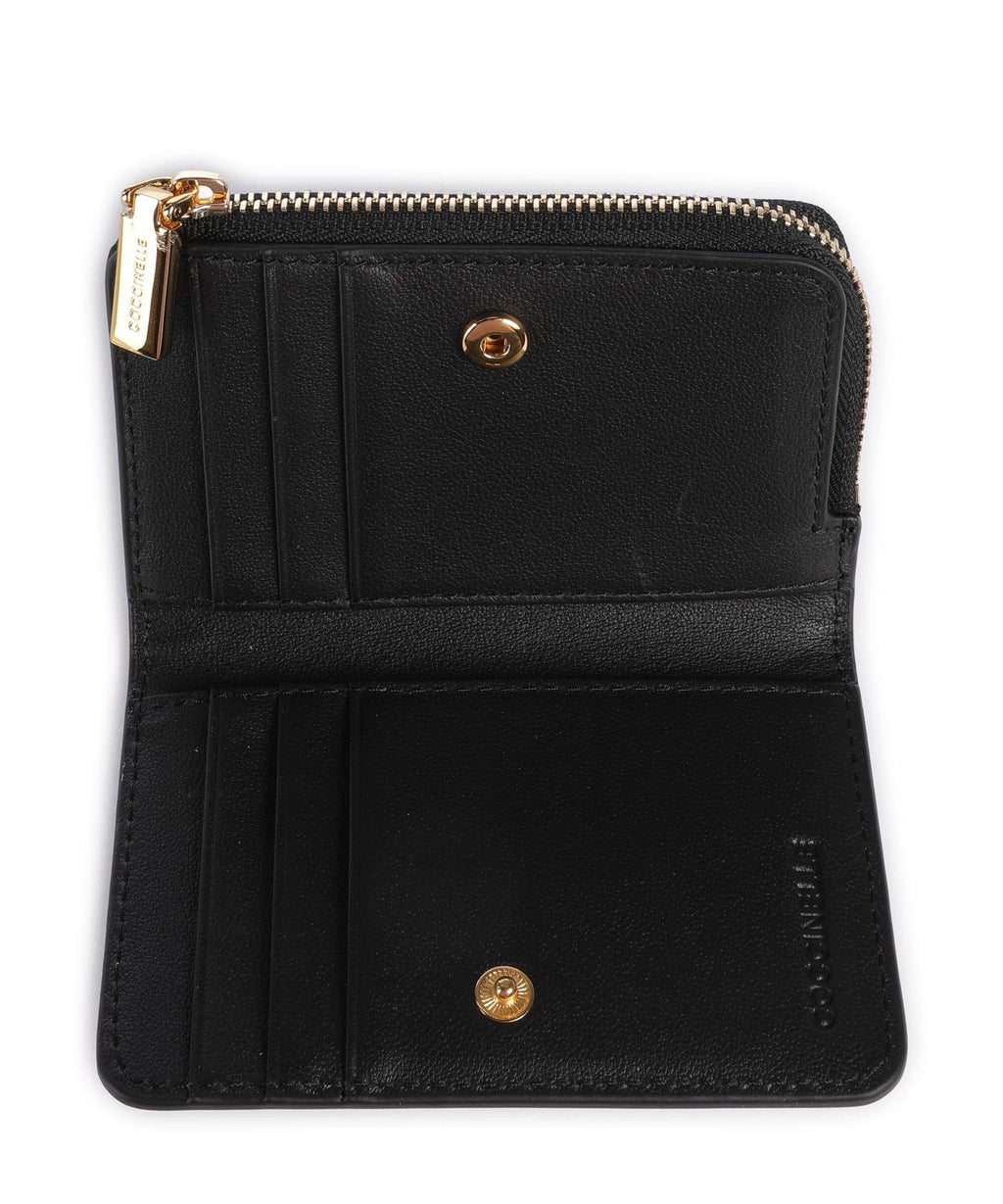 Coccinelle Metallic Shiny Smooth RFID Wallet noir