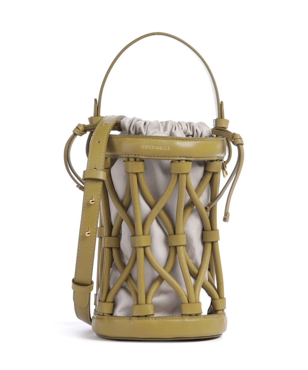 Coccinelle Koi Bucket bag seagrass