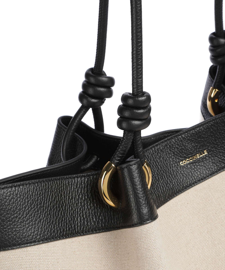 Coccinelle Finn Canvas Tote bag natural/noir