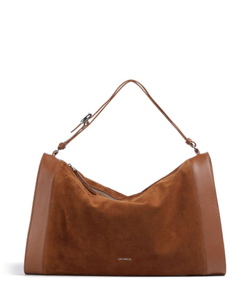 Coccinelle Elinor Suede Saco de balde cognac