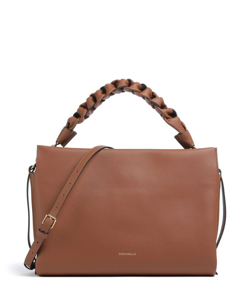 Coccinelle Boheme Grana Double Hobo bag cognac/noir