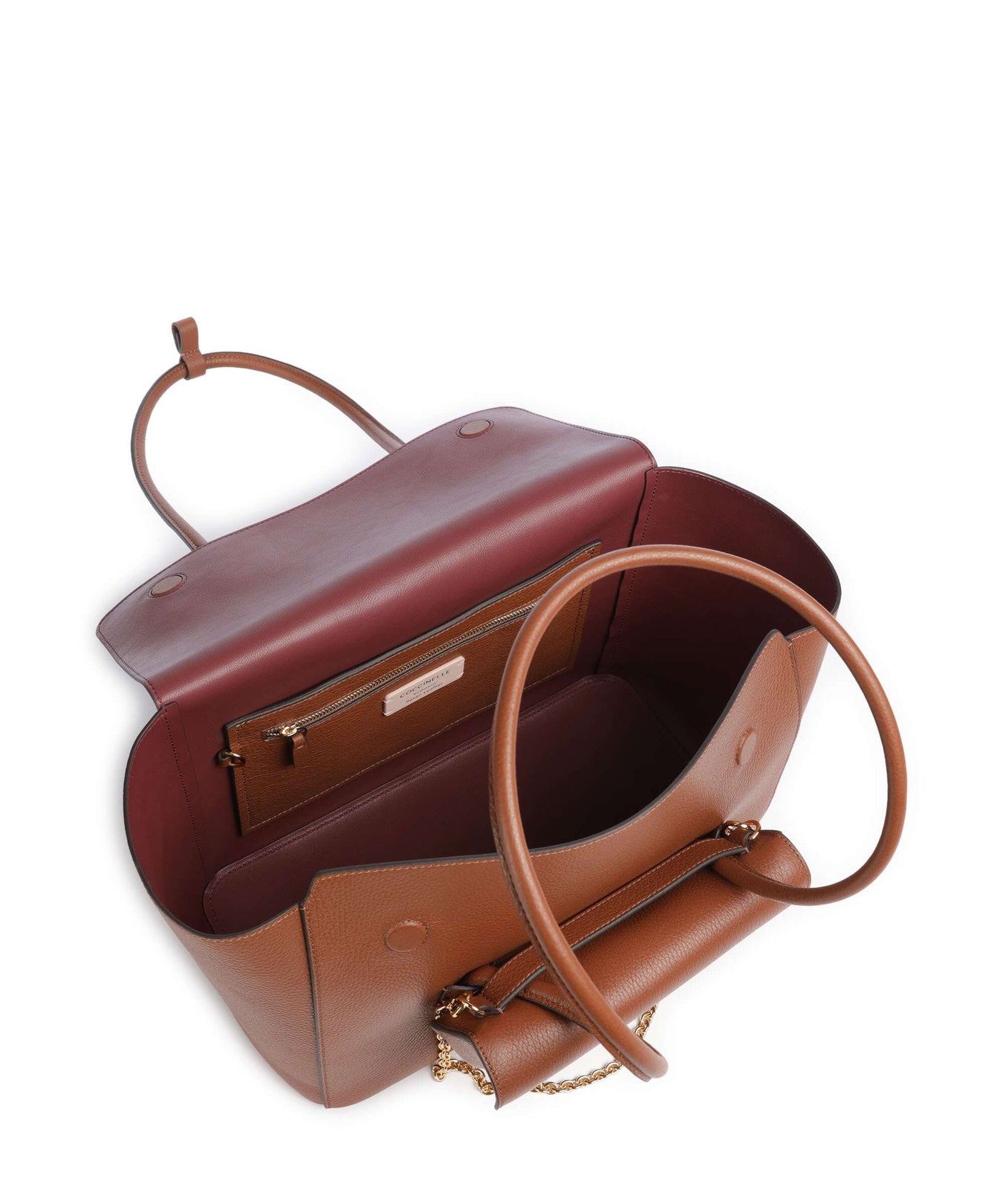 Coccinelle Beat Tote bag cognac