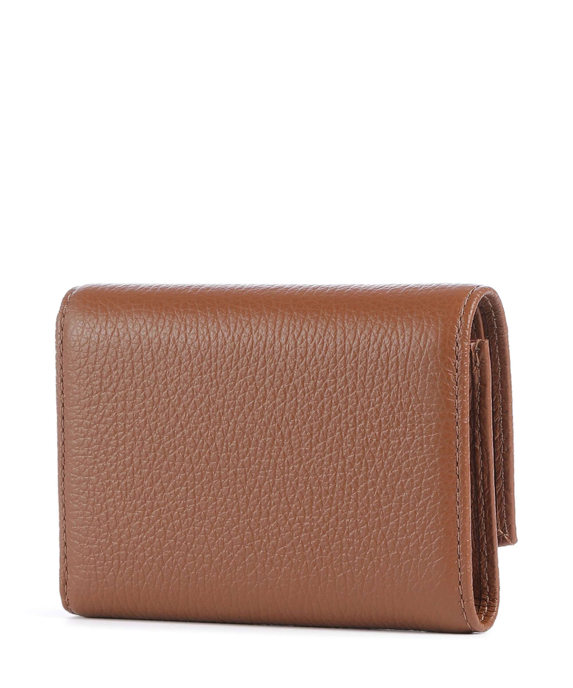 Coccinelle Metallic Soft Wallet cognac