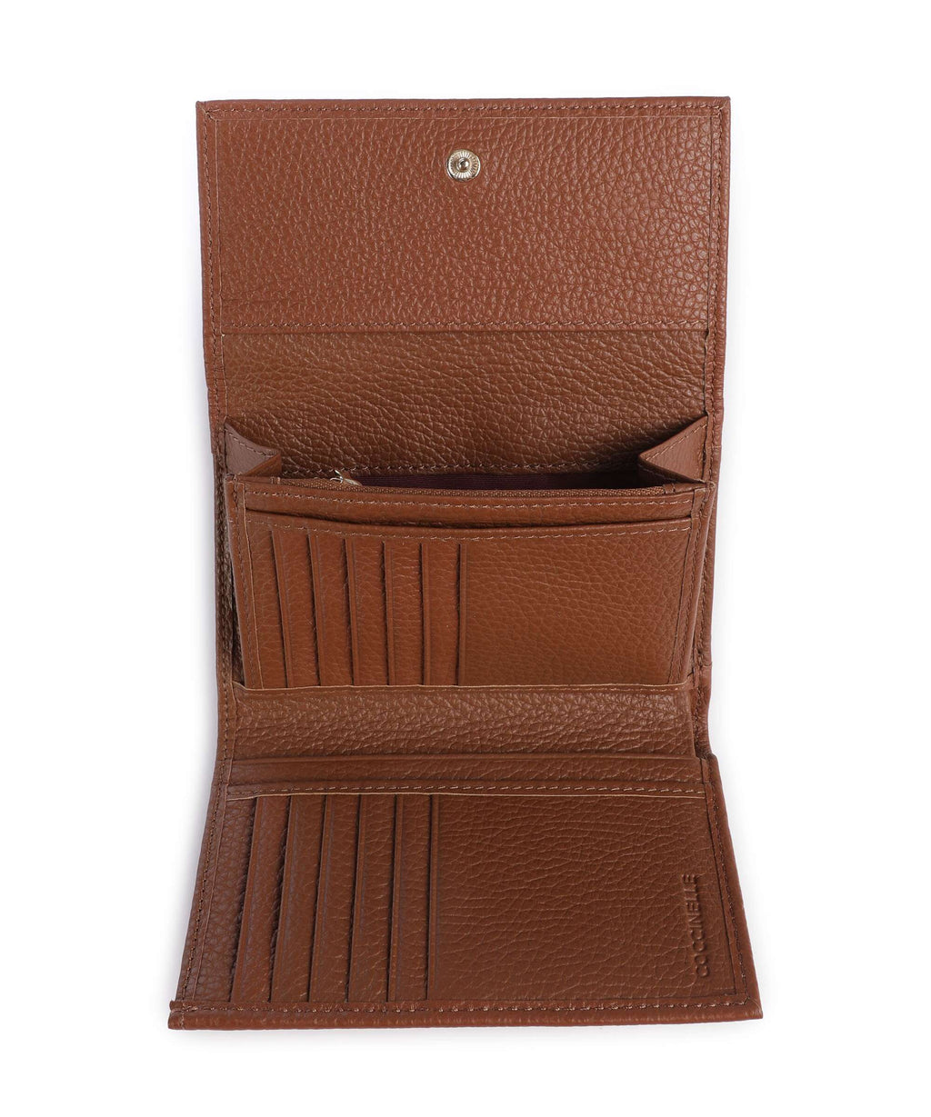 Coccinelle Metallic Soft RFID Wallet cognac