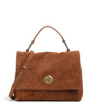 Coccinelle Liya Suede Bolsa cognac