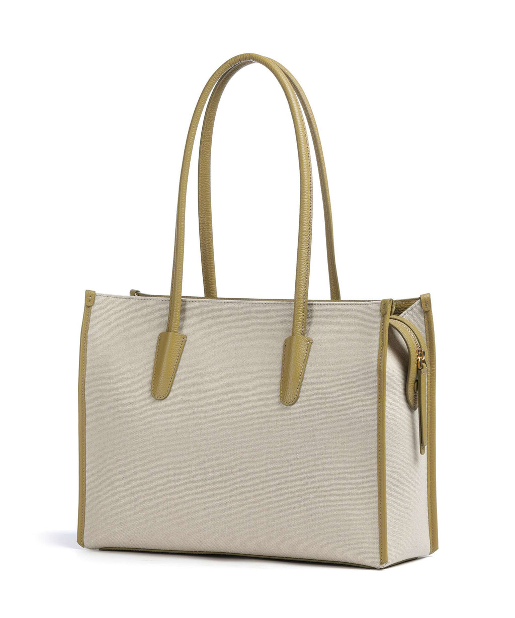 Coccinelle Myrtha Canvas Tote bag natural/seagrass