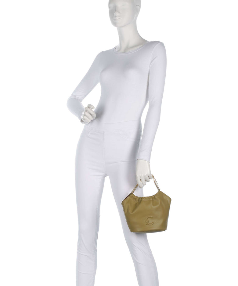 Coccinelle Smash Bucket bag seagrass