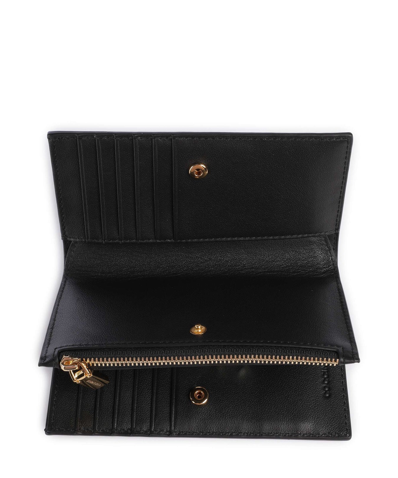Coccinelle Metallic Shiny Smooth RFID Wallet noir