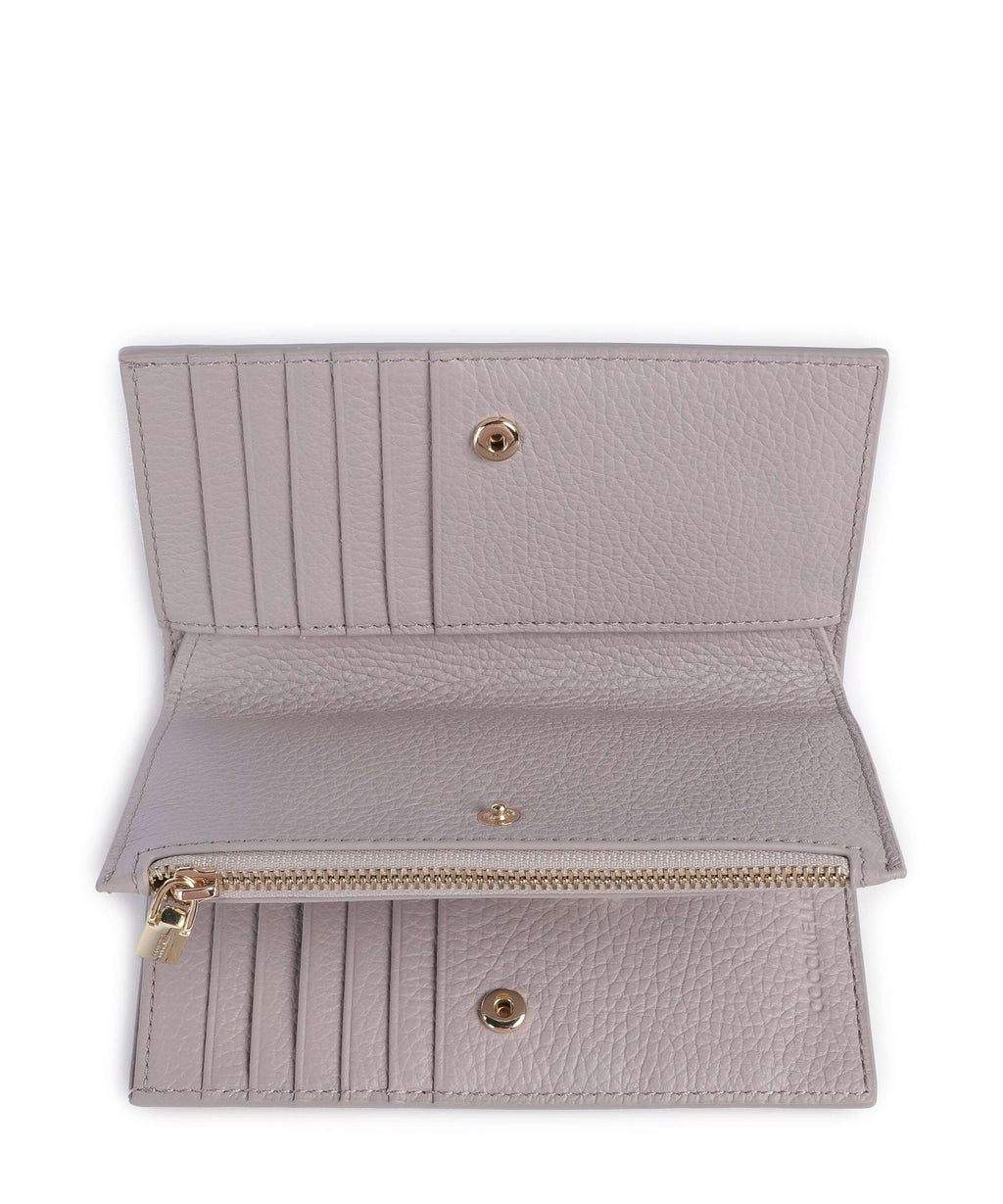 Coccinelle Metallic Soft Wallet oyster