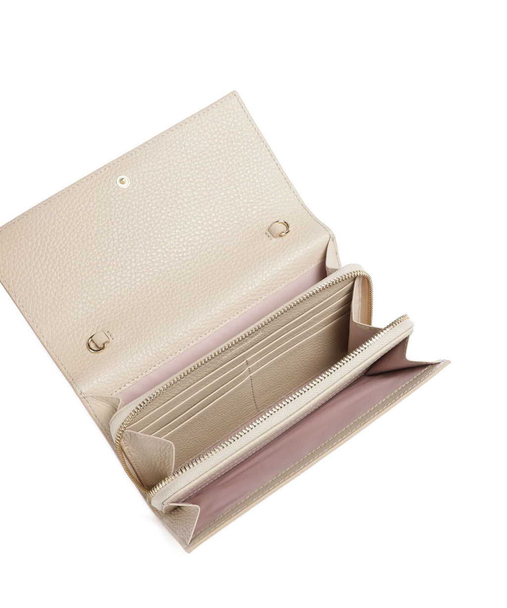 Coccinelle Metallic Soft Wallet sandshell