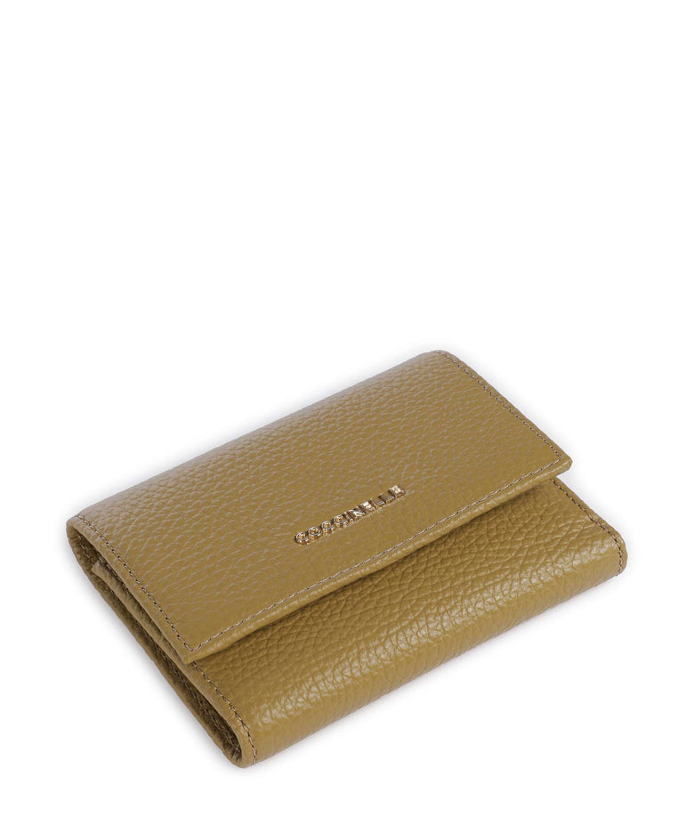 Coccinelle Metallic Soft Wallet seagrass