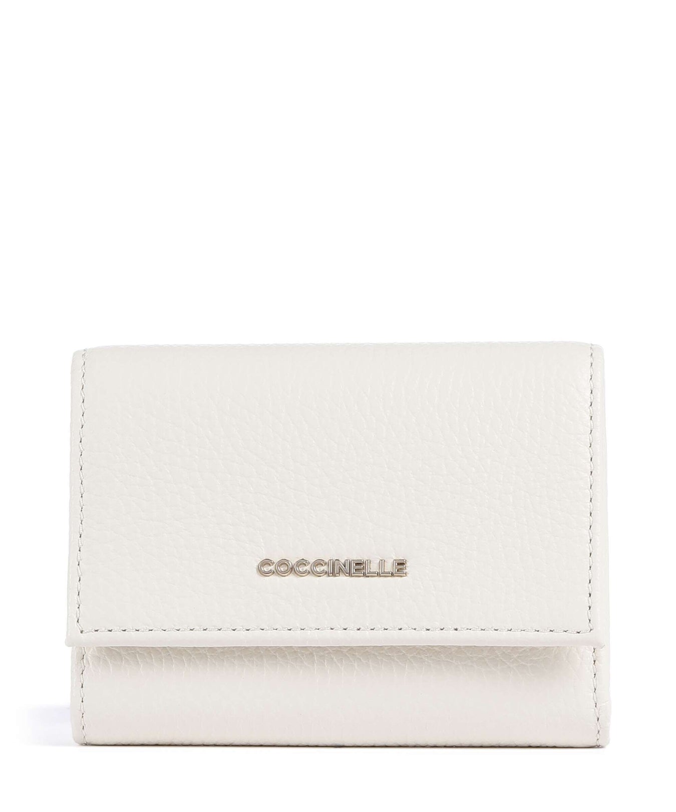 Coccinelle Metallic Soft RFID Wallet pearl