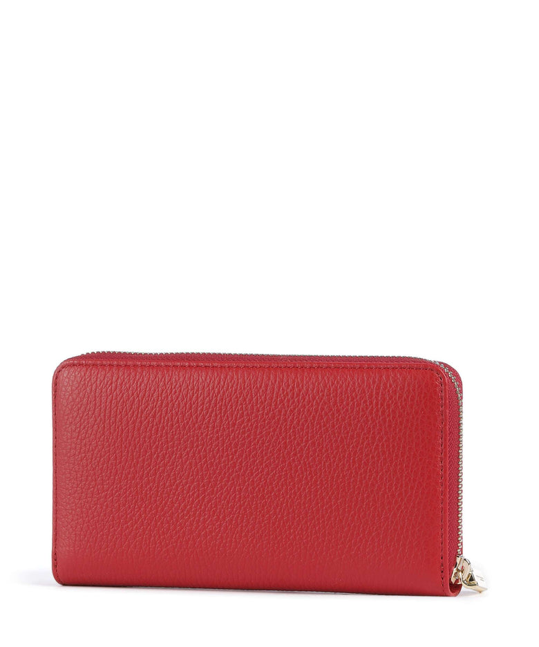 Coccinelle Metallic Soft Wallet scarlet