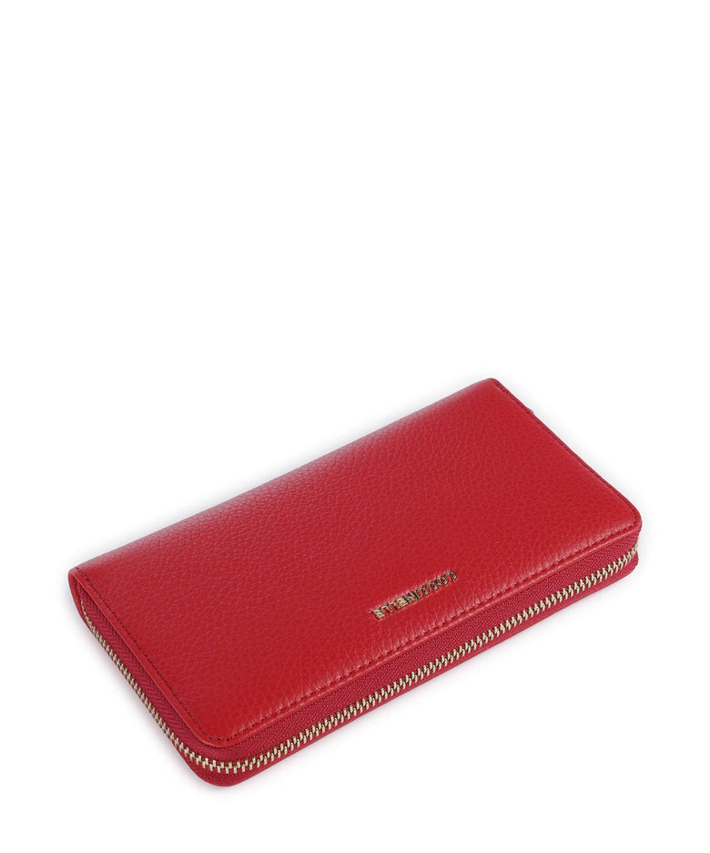 Coccinelle Metallic Soft Wallet scarlet